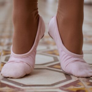 Zapatillas de ballet media punta de lona