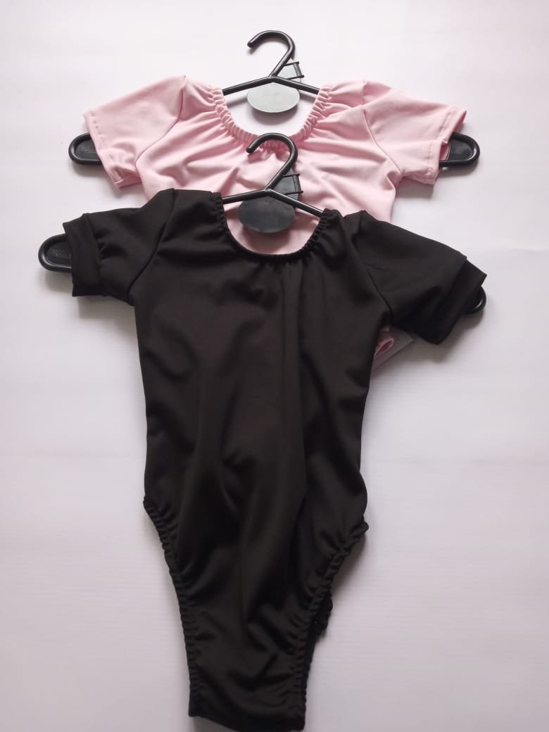 Mallas de manga corta de Ballet para niñas varios colores